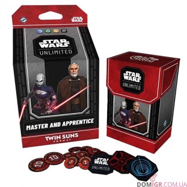 Star Wars: Unlimited TCG — Twin Suns Deck. Master and Apprentices